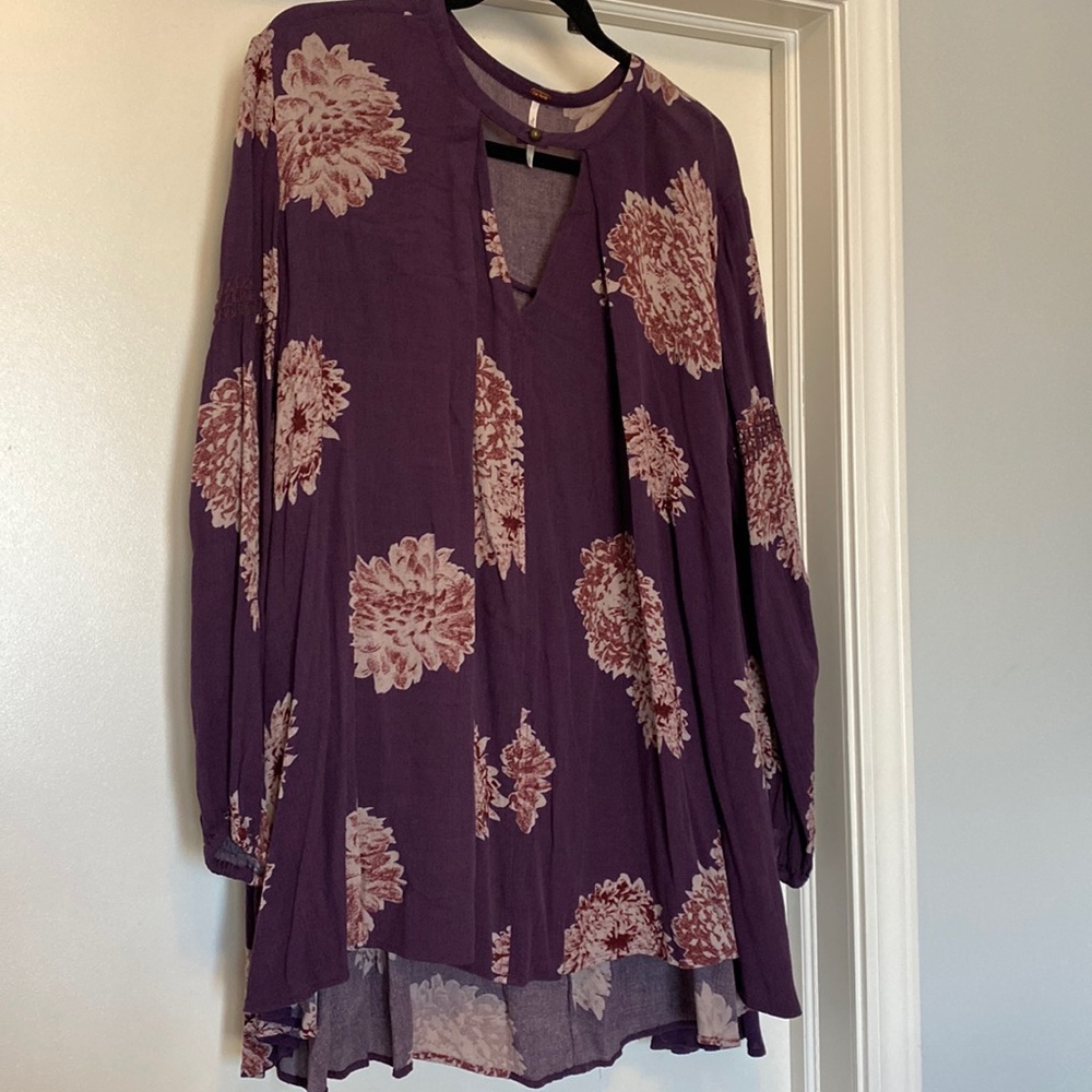 Free People purple floral Tunic